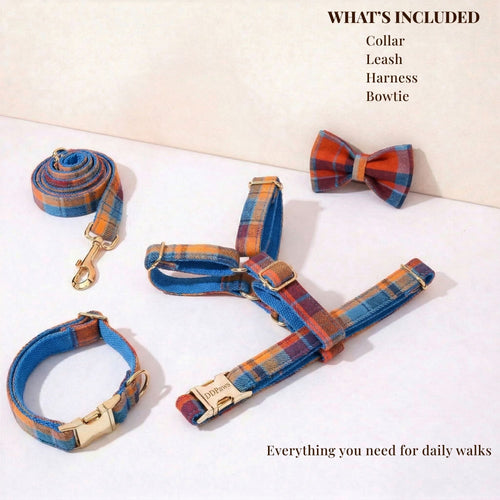 Midnight Copper Plaid Set